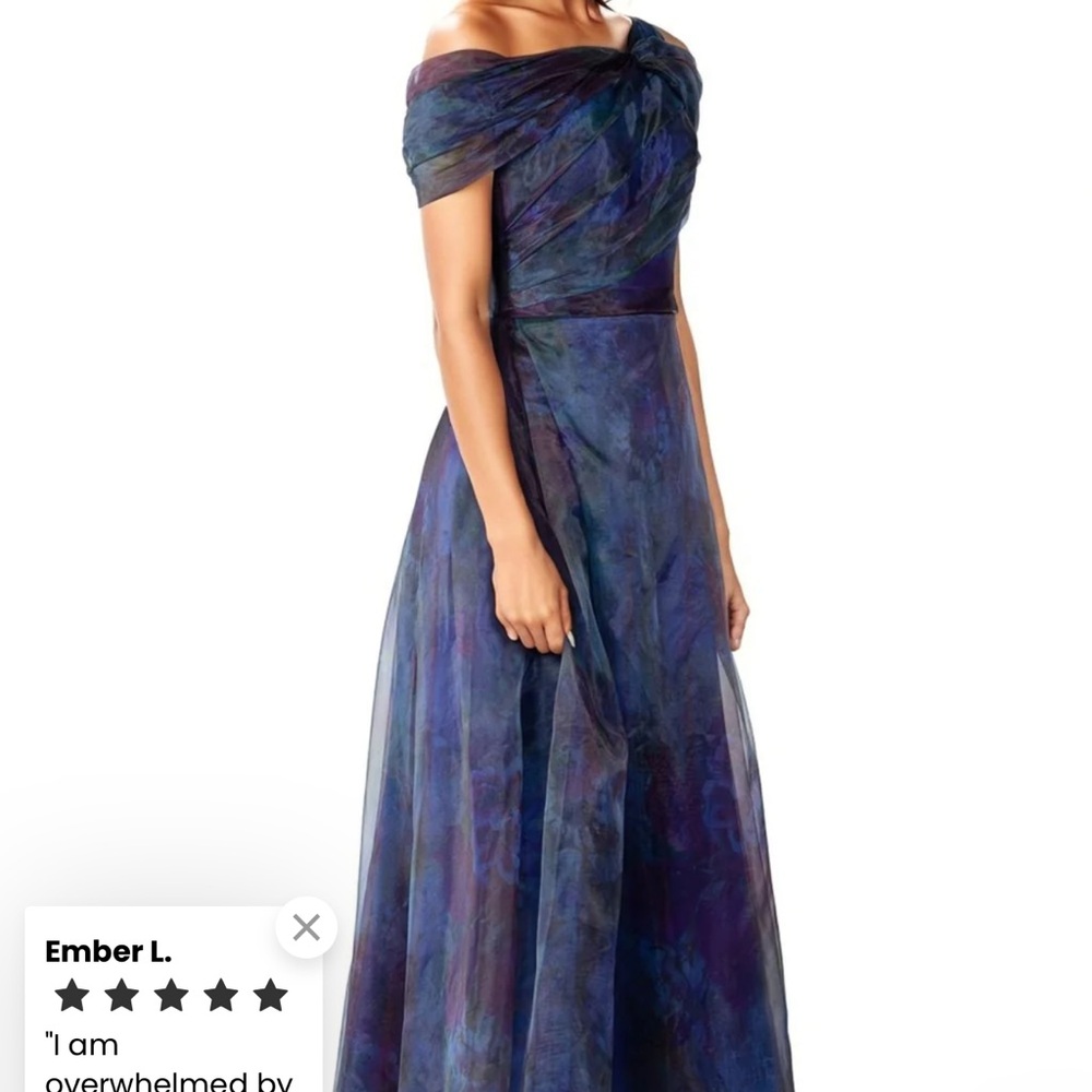Rene Ruiz Strapless Multicolor Gown